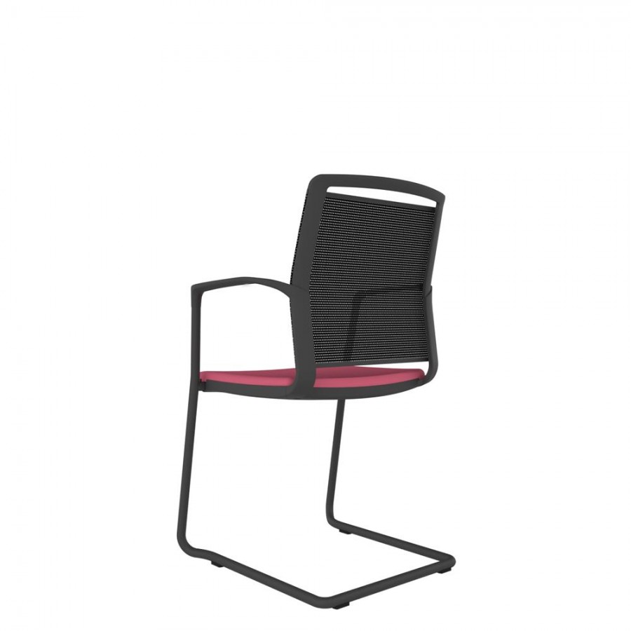 Mesh Back Chair With Cantilever Frame